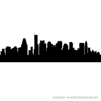 Picture of Boston 2, Massachusetts City Skyline (Cityscape Decal)