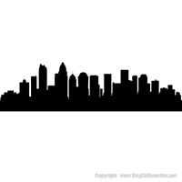 Picture of Charlotte, North Carolina City Skyline (Cityscape Decal)