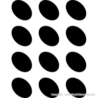 Picture of 12 Ovals (Vinyl Ovals: Decal Decor)