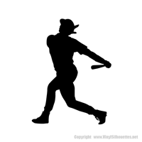 Picture of Baseball Player  3 (Sports Decor: Silhouette Decals)
