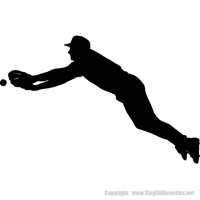 Picture of Baseball Player 31 (Sports Decor: Silhouette Decals)
