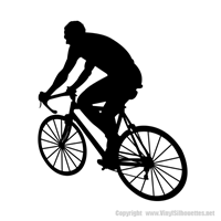 Picture of Biking 10 (Sports Decor: Silhouette Decals)