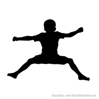 Picture of Boy Jumping 9 (Children Silhouette Decals)