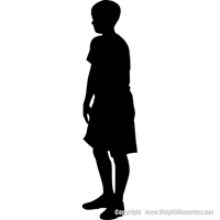 Picture of Boy Standing 20 (Children Silhouette Decals)