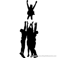 Picture of Cheerleading Silhouettes 12 (Sports Decor: Cheer Silhouettes)