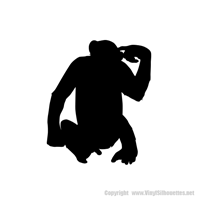 Picture of Chimpanzee 33 (Safari Animal Silhouette Decals)