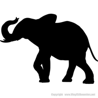 Picture of Elephant  1 (Safari Animal Silhouette Decals)