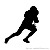 Picture of Football Player 14 (Football Decor: Silhouette Decals)