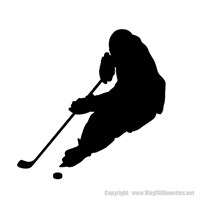 Picture of Hockey Player  1 (Hockey Decor: Silhouette Decals)