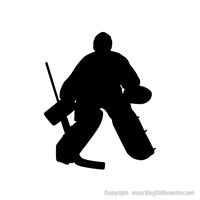 Picture of Hockey Player  6 (Hockey Decor: Silhouette Decals)