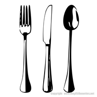 Picture of Knife, Fork, and Spoon 25 (Vinyl Wall Decor: Knife, Fork, Spoon)