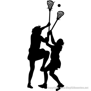 Picture of Lacrosse Players (Female) 22 (Lacrosse Decor: Decals)