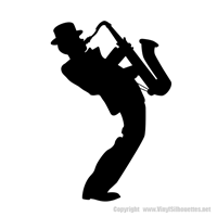 Picture of Saxophone Player 16 (Wall Silhouettes)