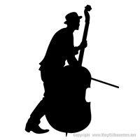 Picture of Stand Up Bass Player 14 (Wall Silhouettes)
