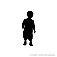 Picture of Toddler Standing  2 (Children Silhouette Decals)