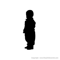 Picture of Toddler Standing 11 (Children Silhouette Decals)