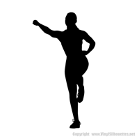 Picture of Workout Silhouette  4 (Sports Decor: Silhouette Decals)